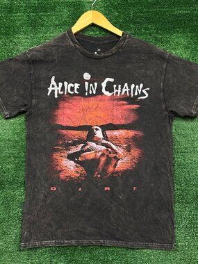 Alice In Chains Dirt Est 1987 Heavy Metal Band Mineral Wash T-Shirt Size Medium